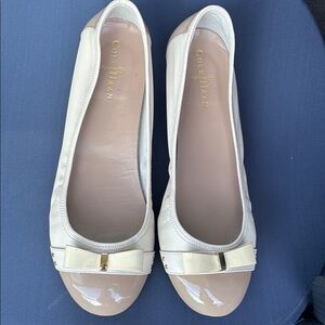 Cole Haan Women's Beige Flats with Bow